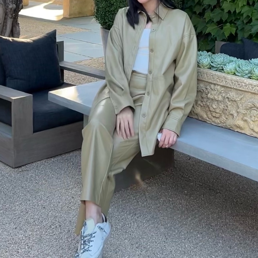 Aritzia matching leather set